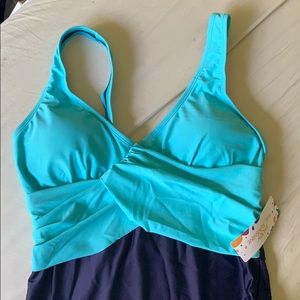 Bathing suit - large - NWT - blue